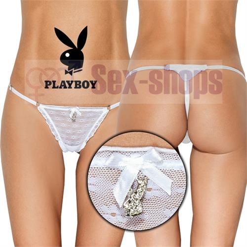 Colaless string de tul con volados blanca