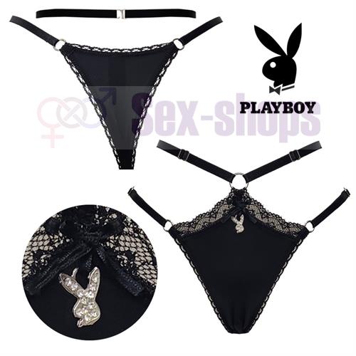 Colaless string de microfibra  negra