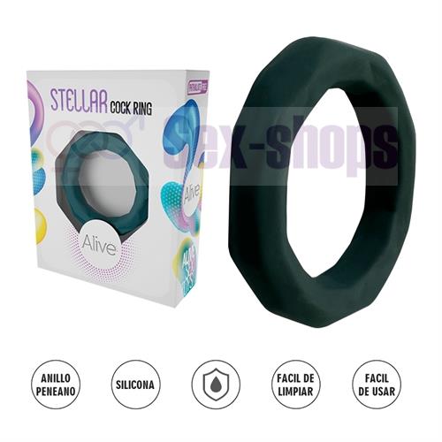 Stellar - Anillo de Pene Elástico para retrasar la eyaculacion