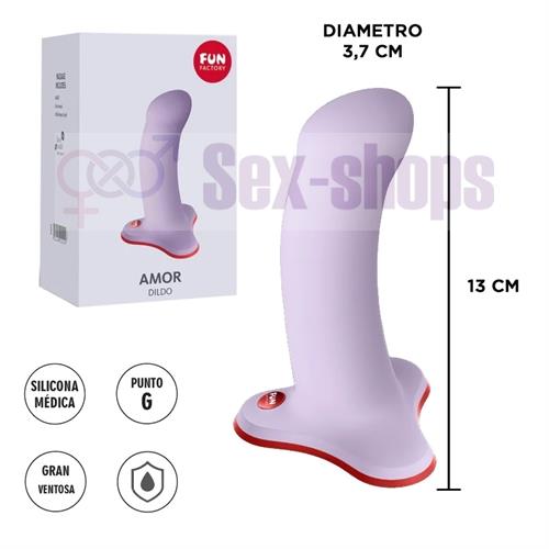 Amor dildo con sopapa ideal para arnes
