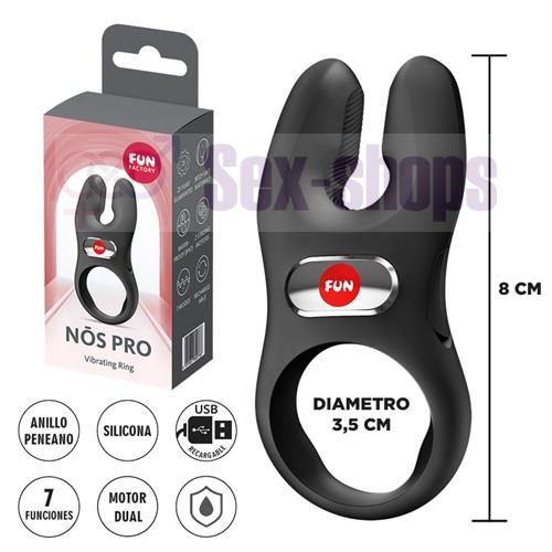 Nos XL Anillo extra grande con vibracion y carga USB