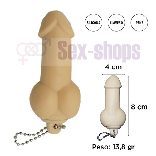 Dildo estirable con cadena