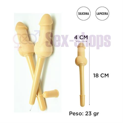 Lapicera con forma de pene