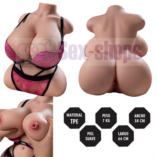 Medio Cuerpo Deluxe 7 KG Con senos realistas y textura Unica