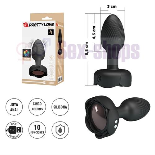 Plug Anal con Luces LED y Vibraciones Potentes