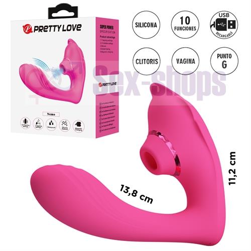 Estimulador Clitoriano con 10 Modos de Vibración y 7 de Golpeteo