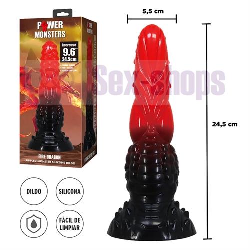 Monster Fire Dragon - dildo con sopapa