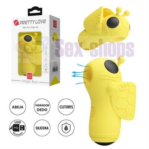 Pequeño succionador en forma de abeja con carga USB