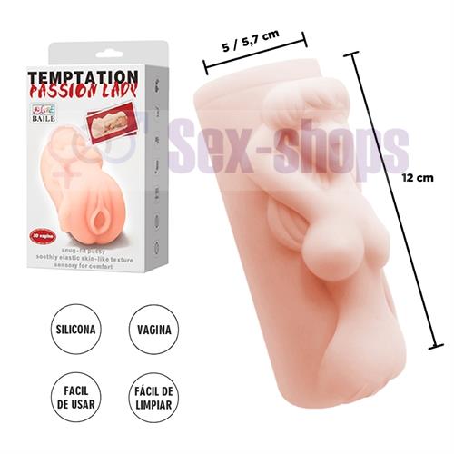 Masturbador masculino de TPR Material con forma de mujer