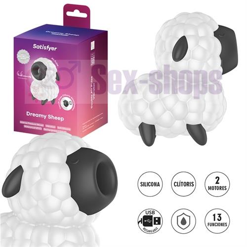 Dreamy Sheep Succionador de clitoris con carga USB