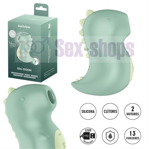 Din-OOOH Succionador estimulador de clitoris con carga USB