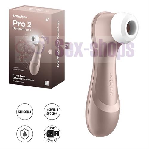 Pro 2 light rose gold succionador de clitoris con USB C