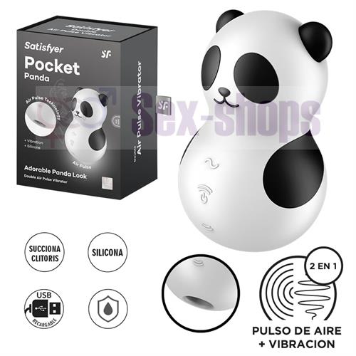 Pocket Panda Succionador y vibrador con carga USB