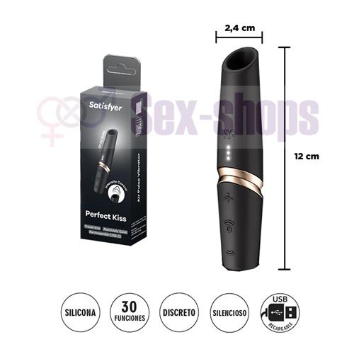 Perfect Kiss - Estimulador por ondas de presion con carga USB