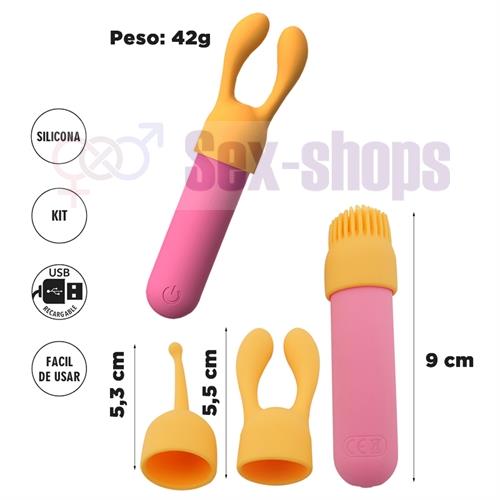 Bala vibradora con cabezales intercambiables