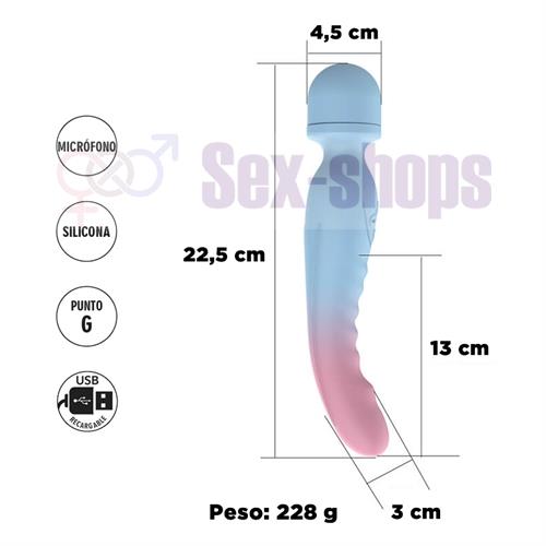 Doble vibrador microfono y estimulacion punto G